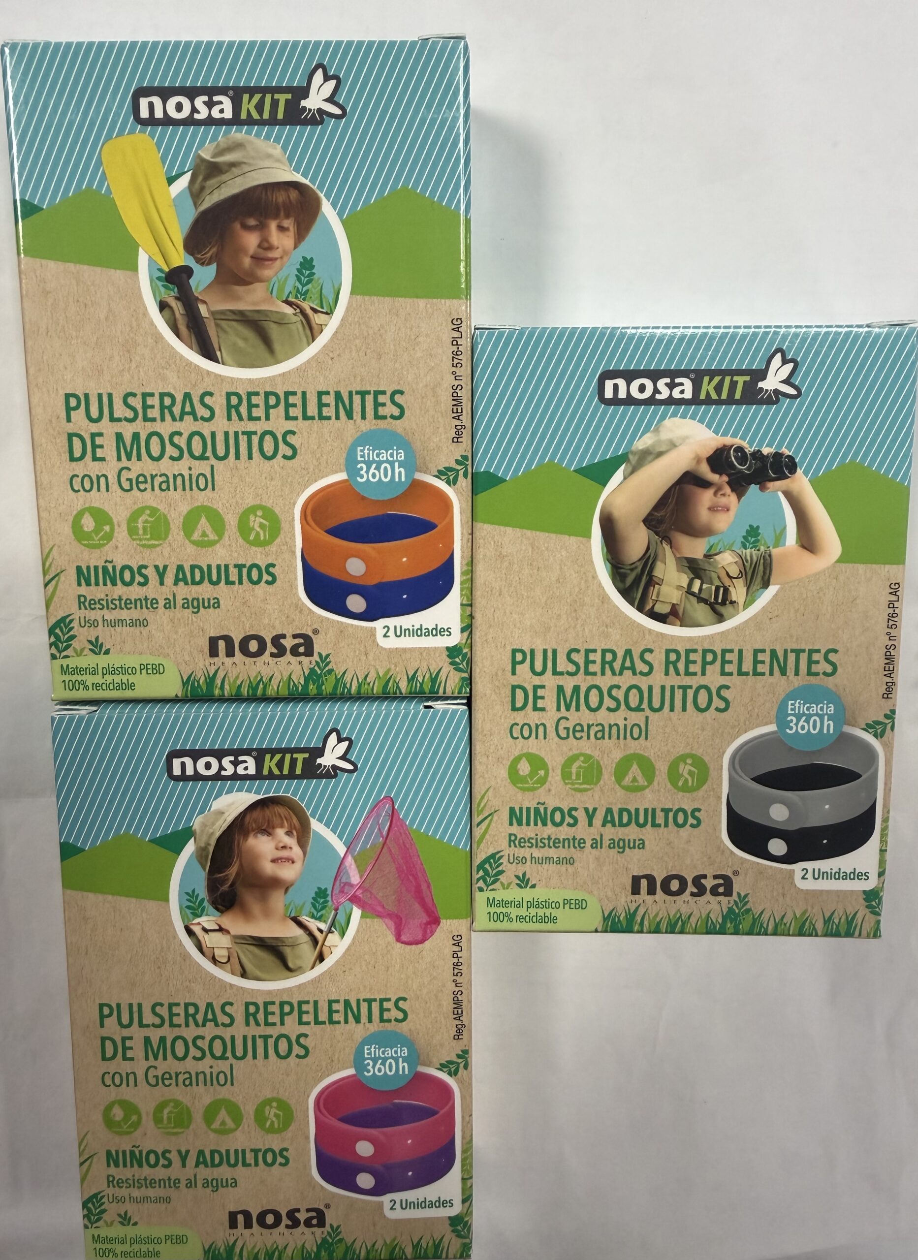 Pulseras repelentes mosquitos
