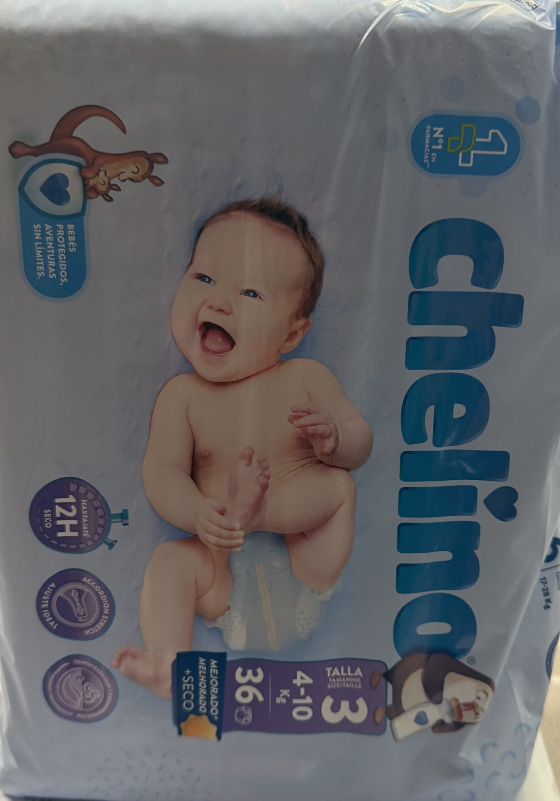 Pañales bebé talla 3