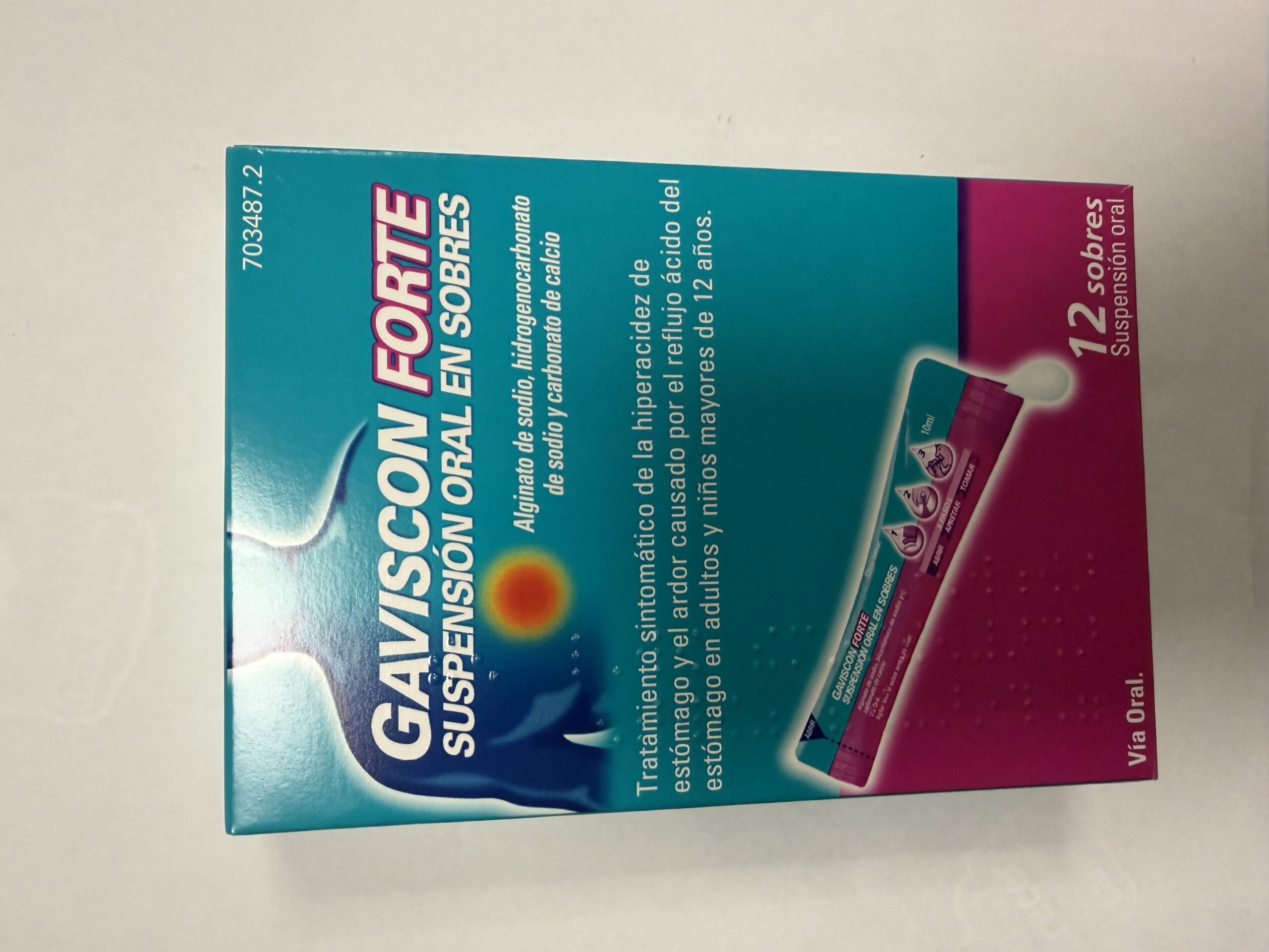Gaviscon forte sobres para la acidez y el reflujo