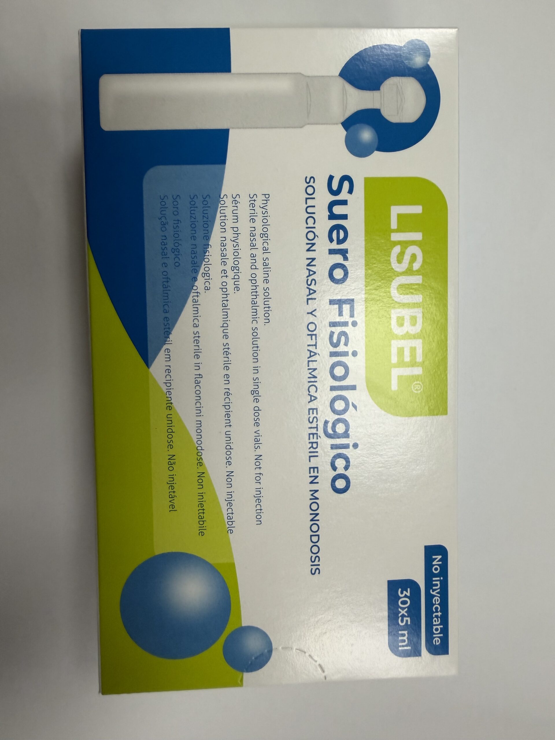 Lisubel ampollas suero fisiológico