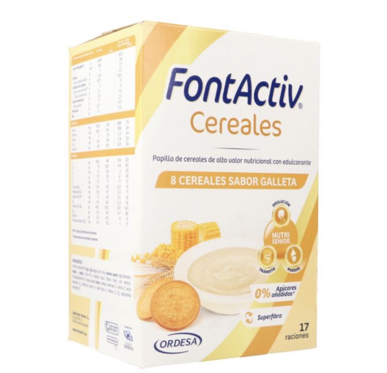 Font Activ cereales sabor galleta complemento alimenticio
