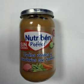 Nutríben potito judías verdes y zanahorias con ternera