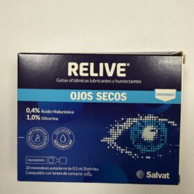 Relive gotas oftalmicas lubricantes y humectantes